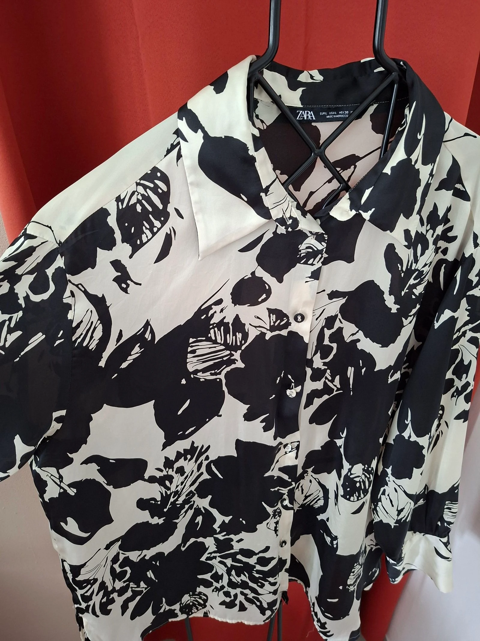Camisa de cetim Zara tamanho G – photo 3